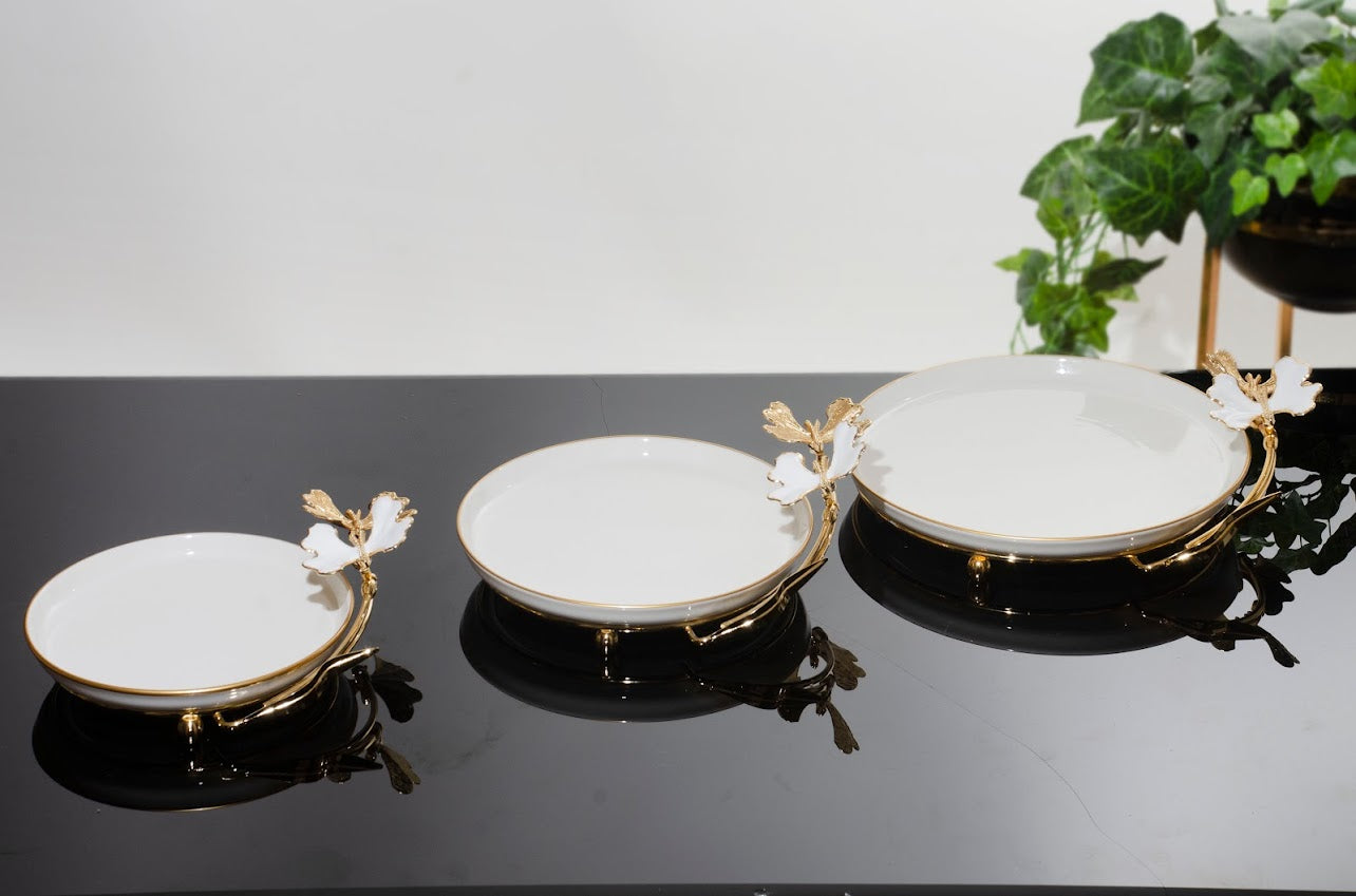 White serving dish (large)