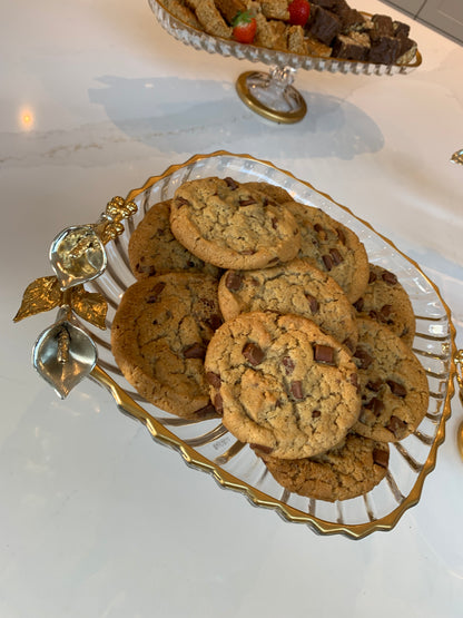 Glass serving dish / dessert stand