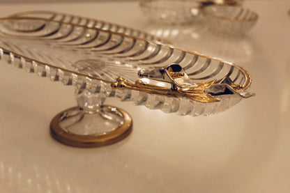 Glass serving dish / dessert stand