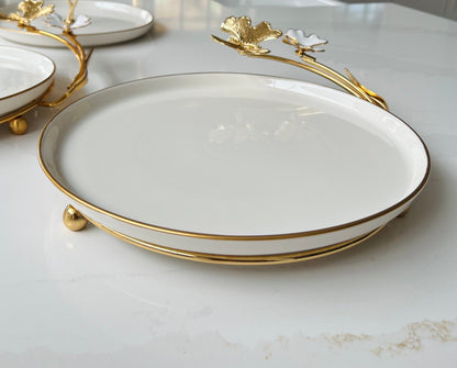 White serving dish (medium)