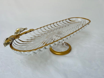 Glass serving dish / dessert stand
