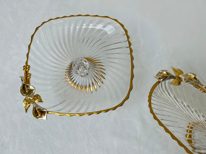 Glass serving dish / dessert stand