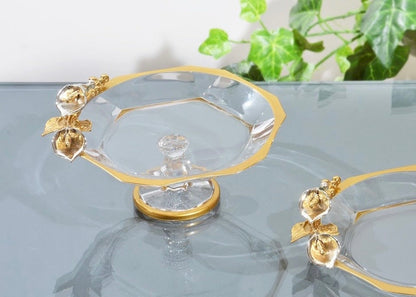 Glass serving dish