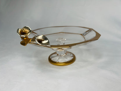 Glass serving dish